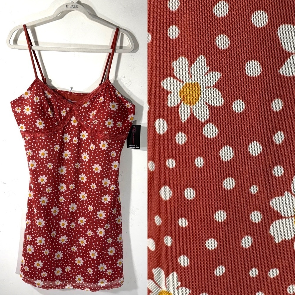 No Boundaries Y2K Pink Floral Babydoll Dress NWT